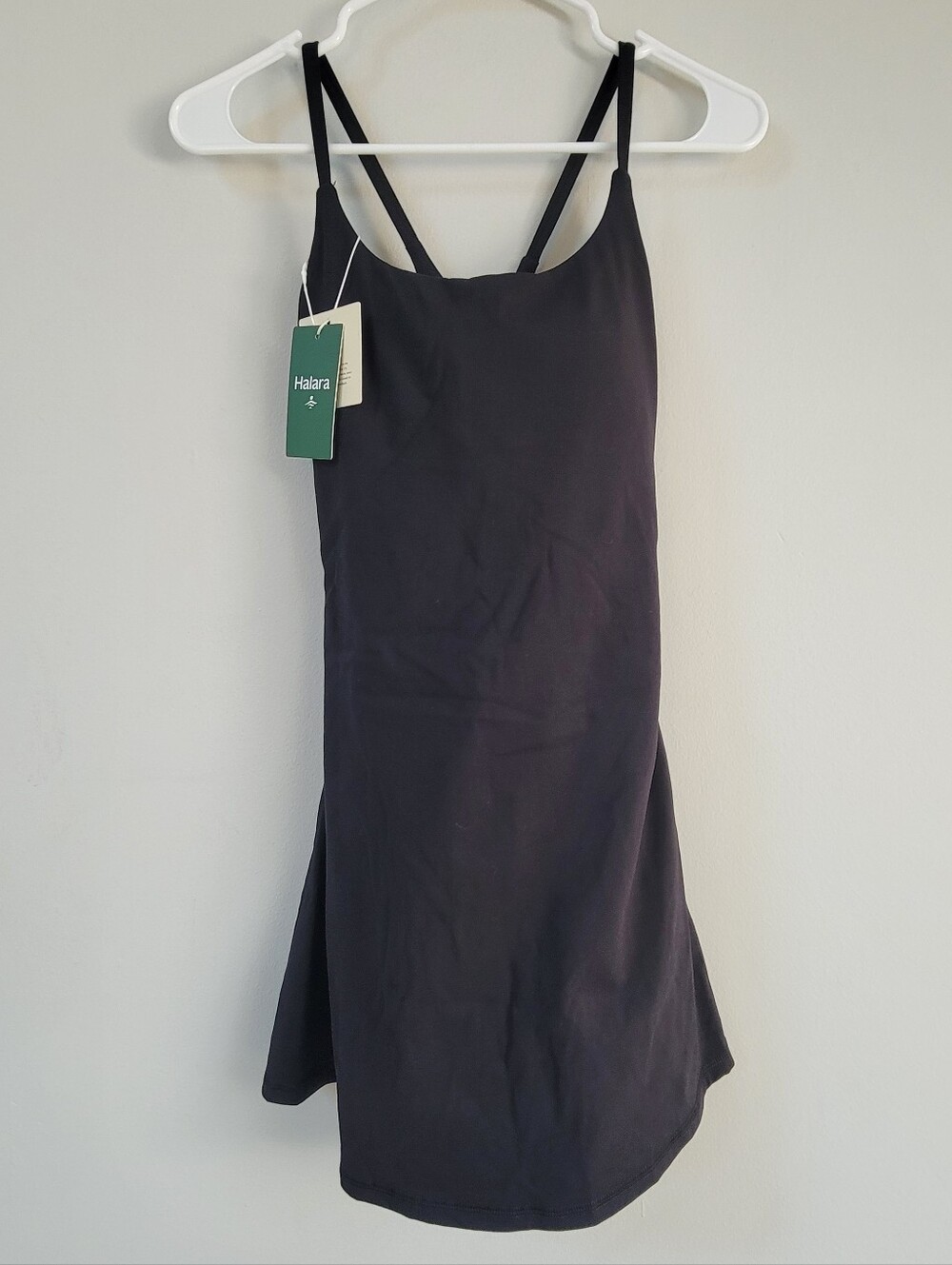 NWT Halara Easy Peazy Softly Zero Plush Dress Women Size S Gym Athleisure Tennis